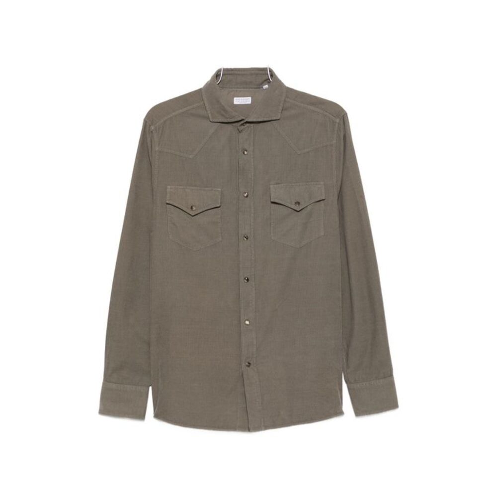 Brunello Cucinelli Men Cotton Shirt